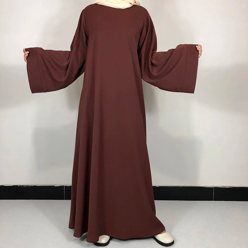 15 Colors Basic Plain Nida Abaya With Free Belt High Quality Muslim Women Modest Simple Dress EID Ramadan Islamic Clothing.