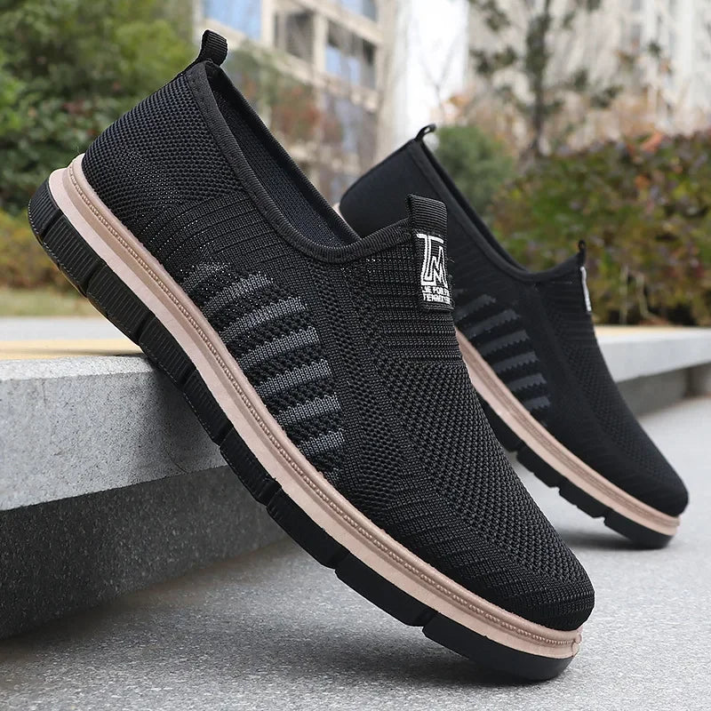 Men's Casual Sneakers Spring Summer Breathable Mesh Lightweight Soft Sole Antimicrobial Free Shipping Shoes.