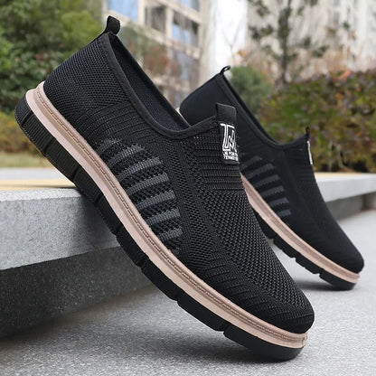 Men's Casual Sneakers Spring Summer Breathable Mesh Lightweight Soft Sole Antimicrobial Free Shipping Shoes.
