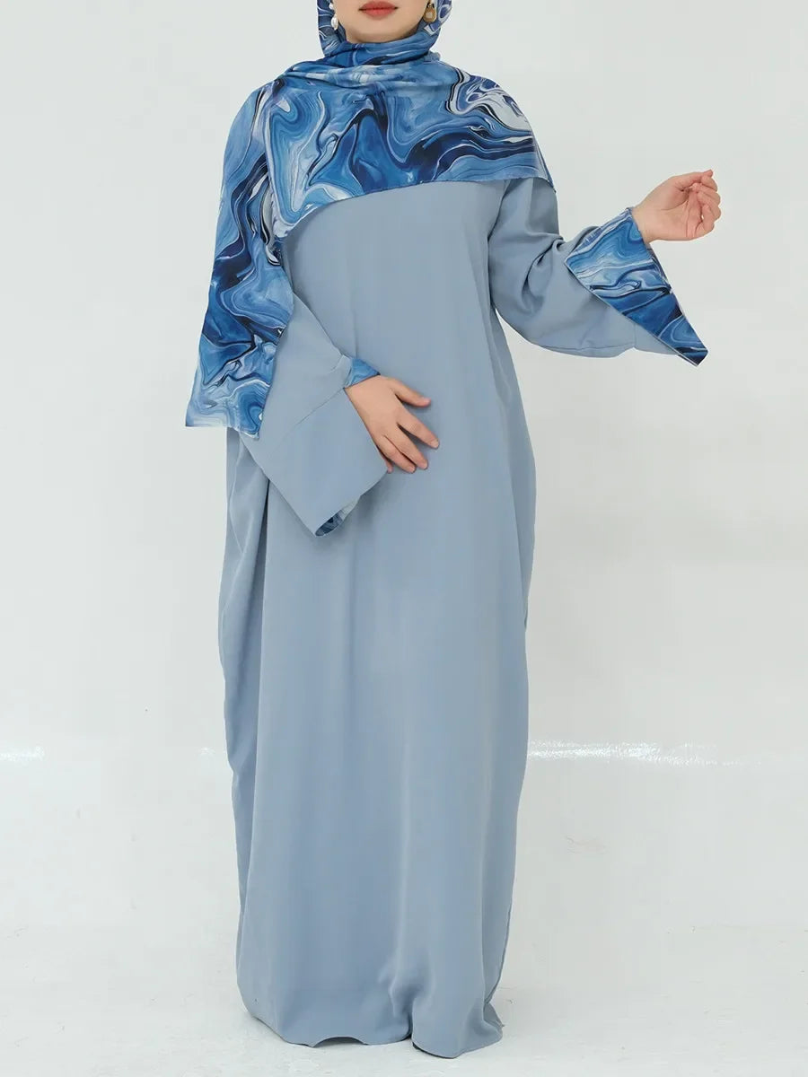 Muslim Türkiye Dubai Abayas For Women Loose Long Dress Kfatan Modest Ramadan Robe Femme Islamic Clothing Holiday Maxi Dresses.