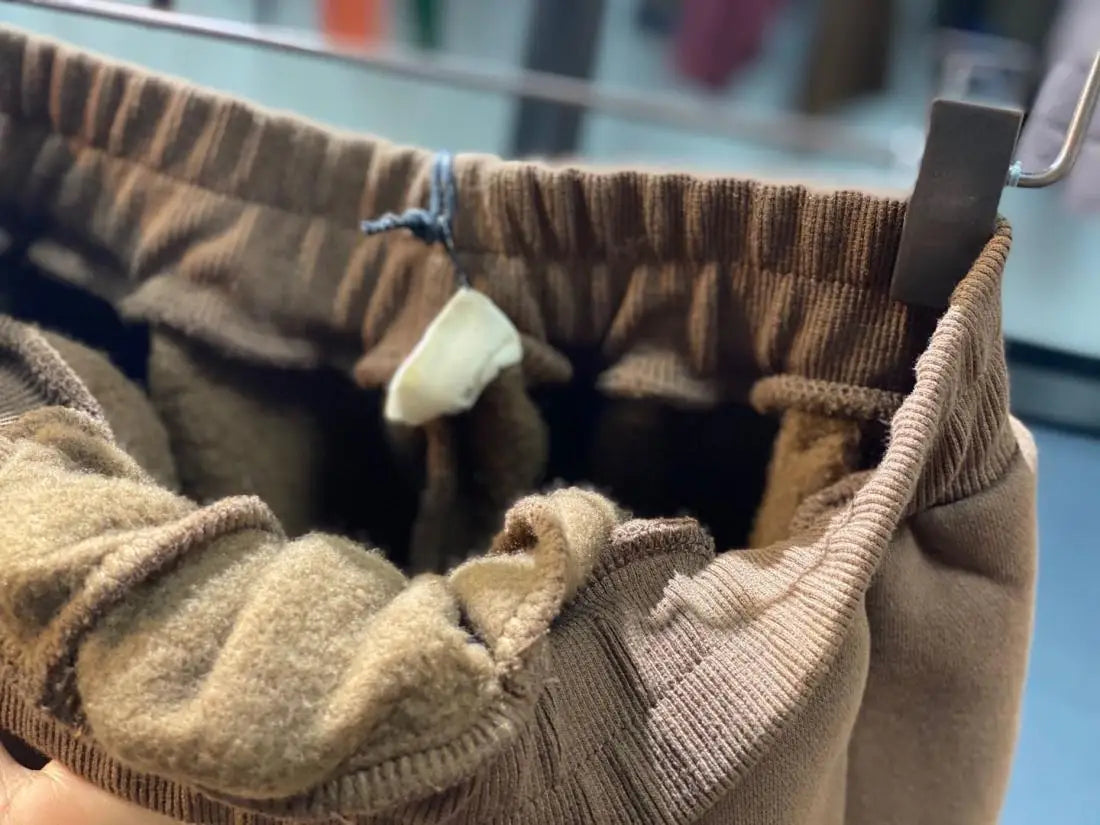 Autumn/Winter 150kg American Retro Cuffed Casual Trousers Men's Korean Slimming Patchwork Fleece-lined Harem Trousers Sweatpants