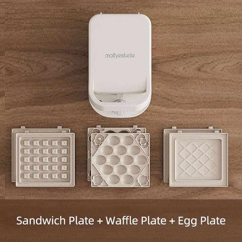 600W Electric Sandwich Maker Waffle Maker Multi-baker Breakfast Machine Toaster Baking Pancake Sandwichera Double Side Heat