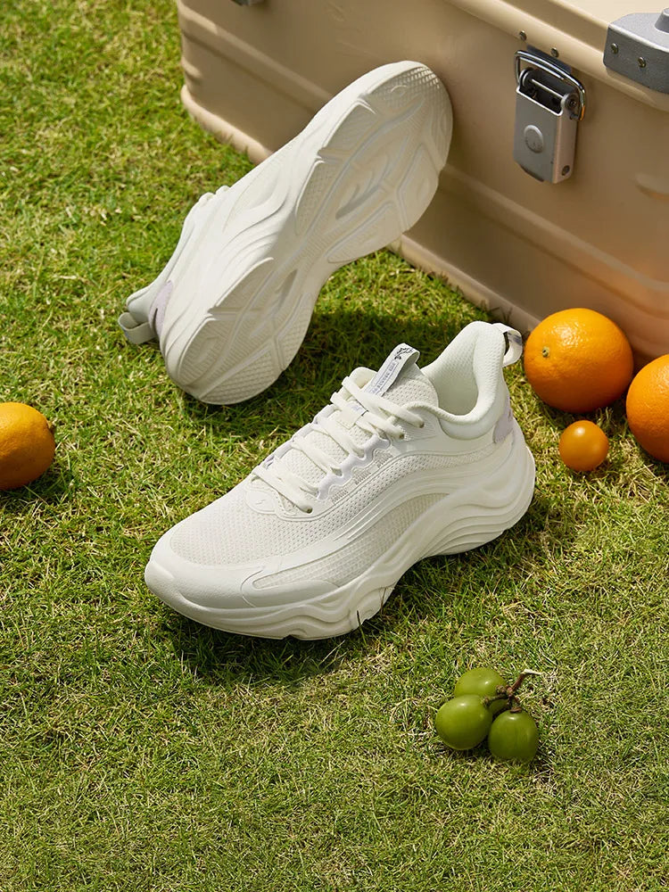 361 Degrees New Women Running RacingShock Absorbing Wear Casual All-Match Resistant Trendy Thick Bottom Female Sneaker 682412245.