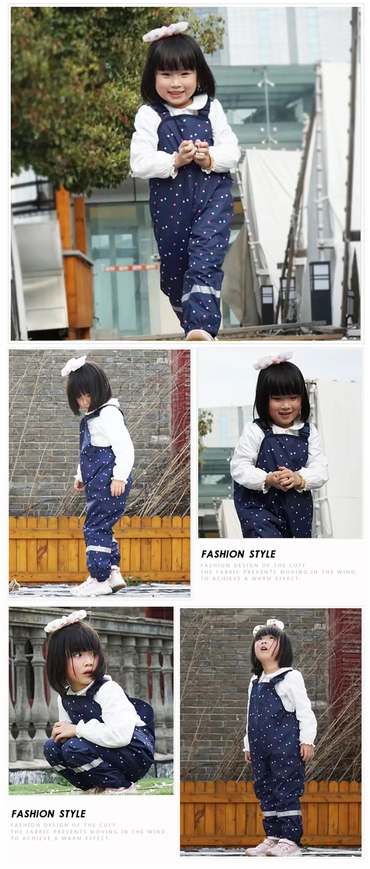 HONEYKING Children's Clothing Sets Raincoat Suit Baby Waterproof Overalls Pants Girls Jumpsuit For Kids Jacket And Trousers Set.