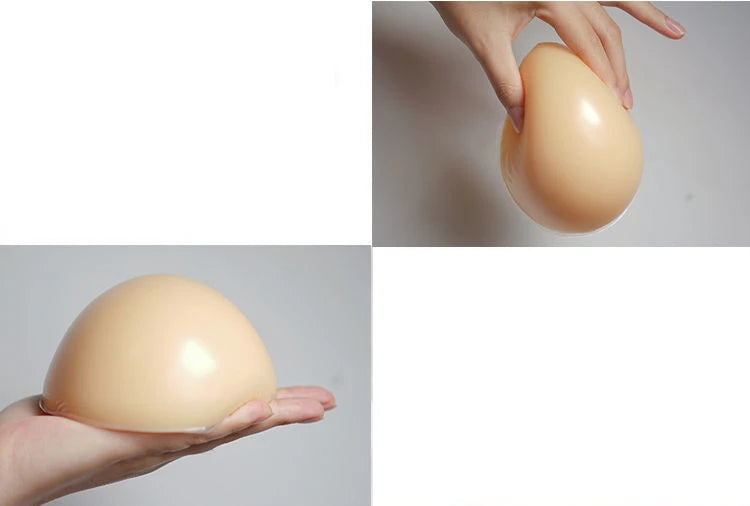 Woman Sexy Fake Chest Active Bra One-Piece Falsies Cosplay Gay Sissy Underwear Convertible Straps Plus Silicone Wire Free Pad.