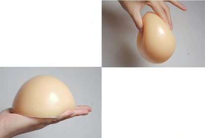 Woman Sexy Fake Chest Active Bra One-Piece Falsies Cosplay Gay Sissy Underwear Convertible Straps Plus Silicone Wire Free Pad.