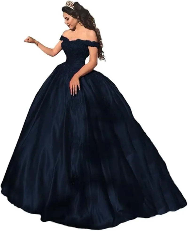 Maßgeschneiderte arabische Abendkleider, elegante rote Perlenstickerei, Spitzenapplikationen, Ballkleider, Quinceanera-Kleider, schulterfreie Partykleider