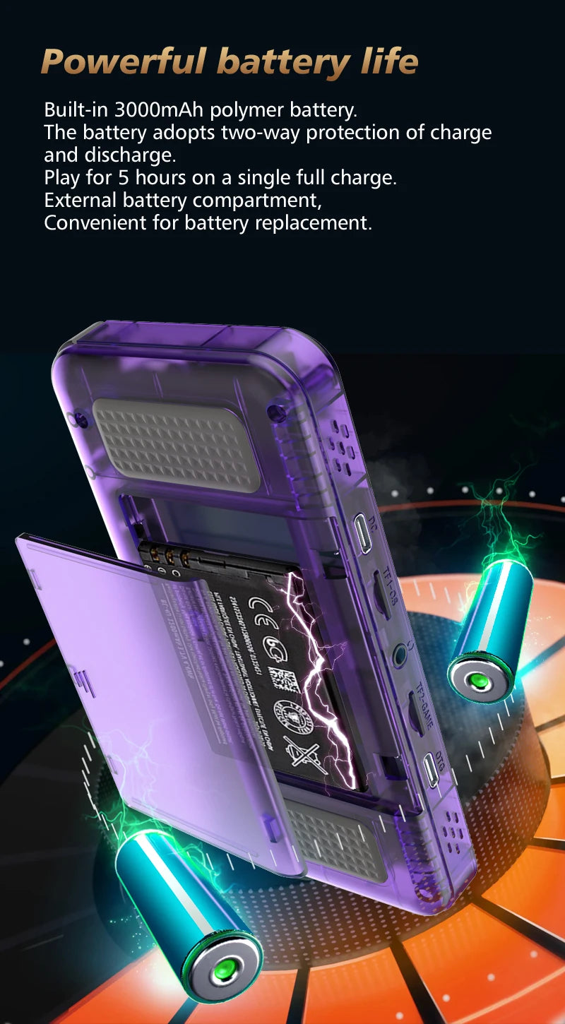 BOYHOM New R36H Retro Handheld Console Open-Source Linux System Classic Game Consoles 3.5 inch IPS Screen Portable Video Player.