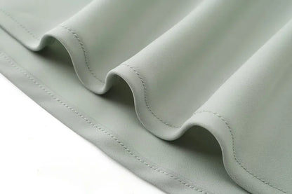 New Autumn Woman Long Sleeve Dress Suit Solid Color Tie With Bow Top And Milk Silk Knit Suspenders Dress Elegant Female Outwear.