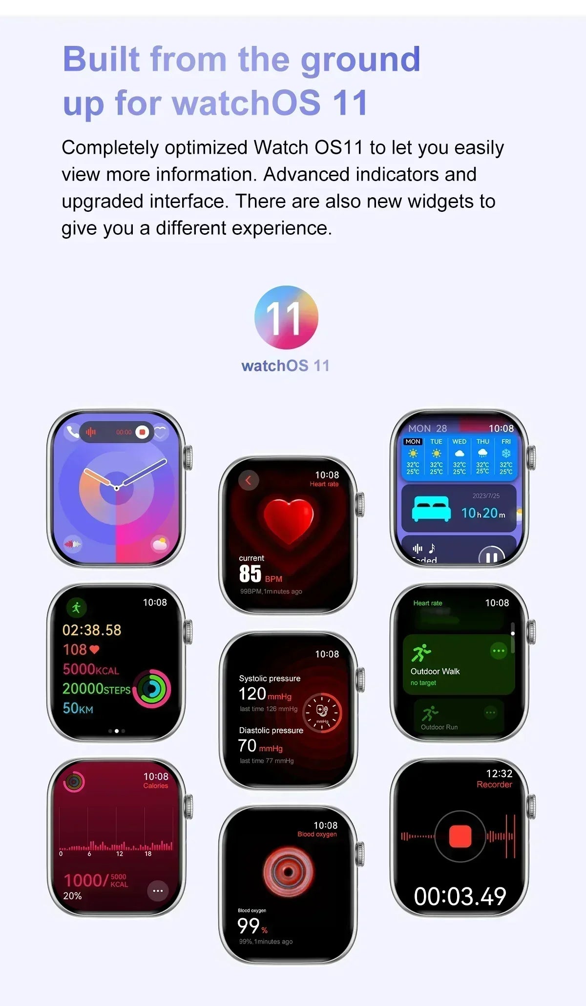 New Watch Series 10 Mini For Apple Watch 10 SmartWatch Men 3D Surround Music Video NFC Bluetooth call smartwatch For Android l0S