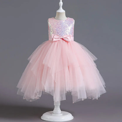 2025, lila Mädchen-Partykleider für Kinder, Mädchenkleider, Performance, Junior-Kleid, Hochzeit, Abend, Abschlussball, Urlaub, Rock, Kostüm