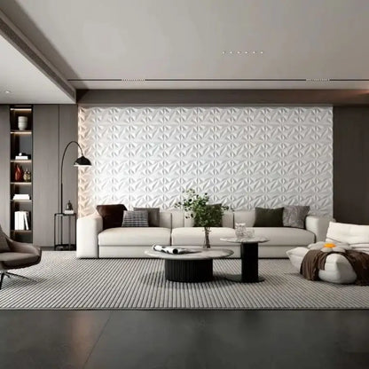 12/20/30pcs 3D pvc wall panels for indoor wall decoration, for living room hall bedroom hotel office,including tape