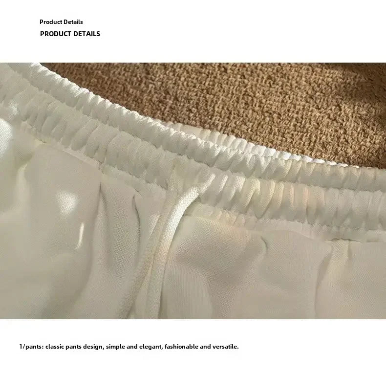 Sommer Casual männer Shorts Ins Trendy Marke Amerikanischen Stil Gespleißt Mittlere Taille Gerade Bein Lose Fit Breite Bein Minute Jogginghose.