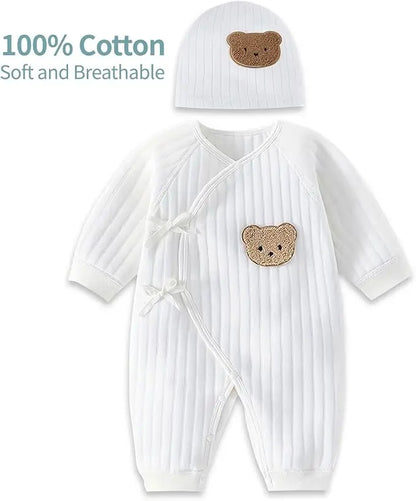Jungen Mädchen Body Neugeborenen Winter Onesie Kleidung Baumwolle Kleinkind Hause Tragen 0-6M Verdickte Frühling und Herbst Kleidung