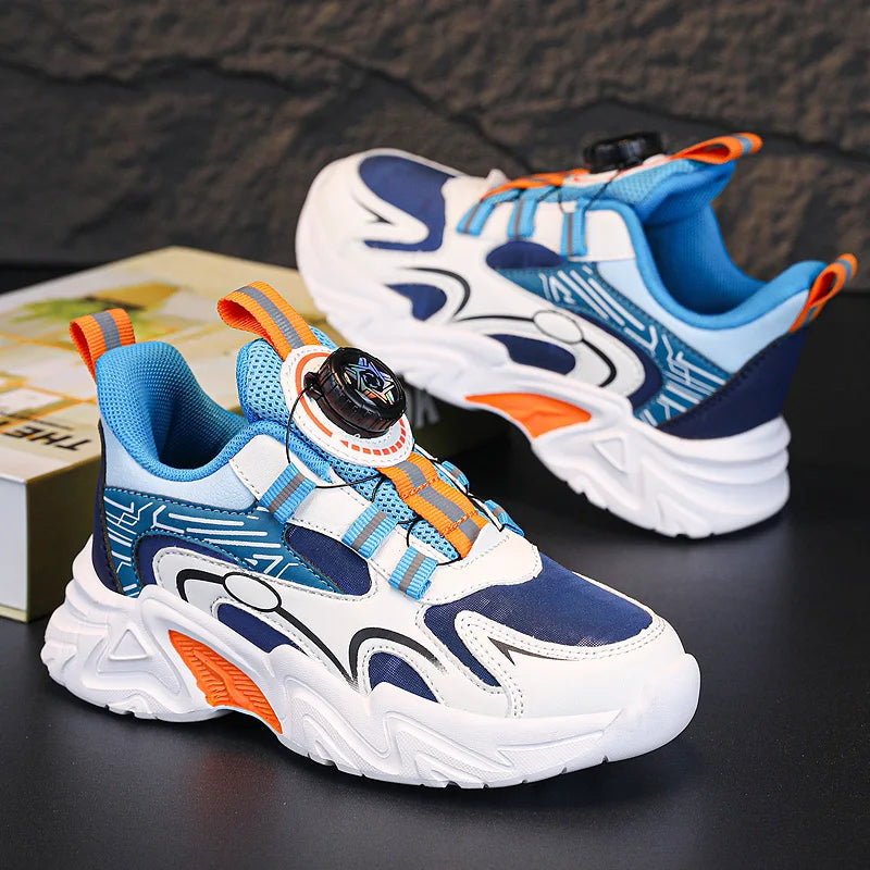 Design Boy Shoes Children Sneaker Size 28-39 Fashion Autumn New Kids Daily Walking Tennis Shoes Sports PU Leather Boy Sneaker.