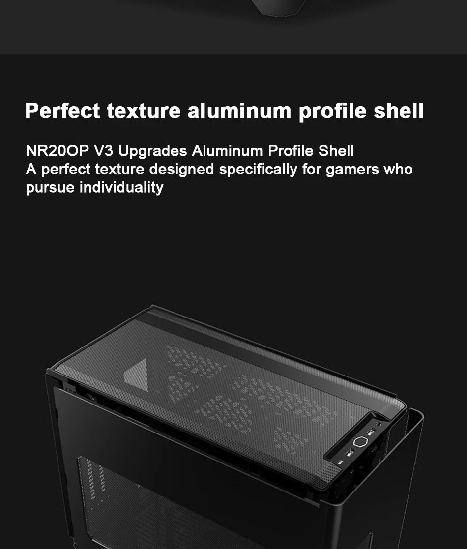 Cooler Master Magic Cube NR200P V3 Computer Case Small Chassis Supports Aluminum Alloy ITX Portable Desktop Host Case.