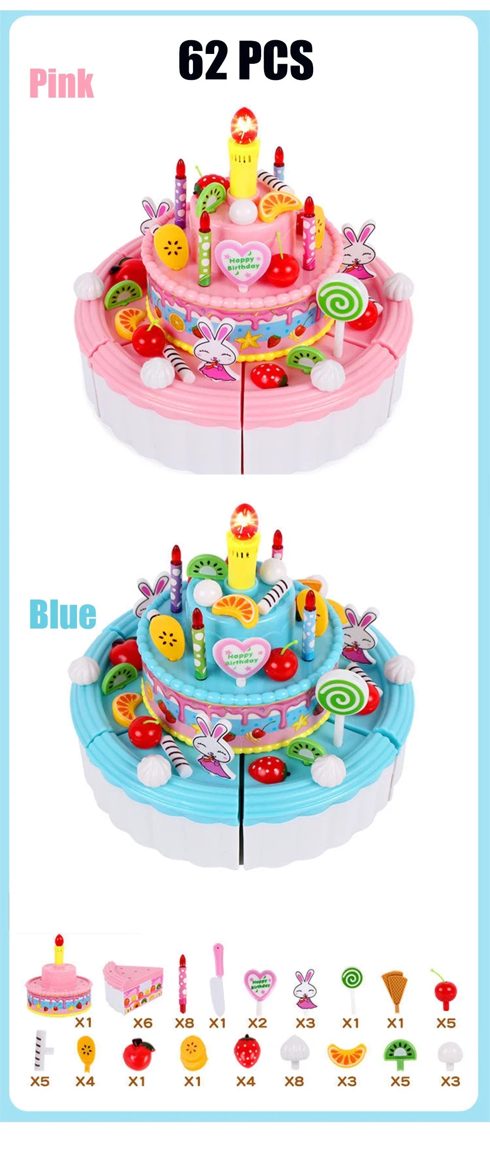 Pretend Play Tea Set Utensils Cut Kids Play House Birthday Cake Toys Children Toy Food Cake Model Girl Simulation Kitchen Coffee.