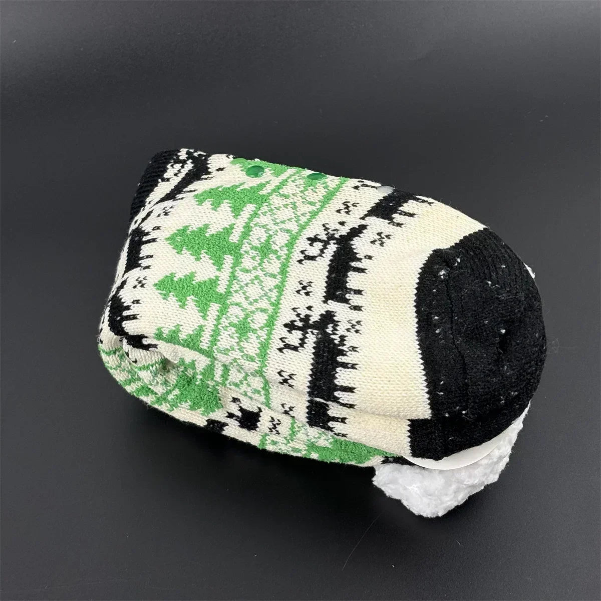 Fuzzy Fluffy Sock Women Winter Christmas Gift Warm Plush Non slip Home Sleeping Soft Female Floor Thermal Slipper Sock Snowflake