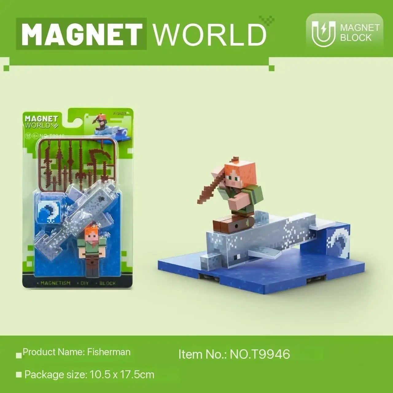 Magnetic Block Magnetic Cubes Set Building Toys Build Mine Magnet World  for Boys Girls  Montessori Sensory.