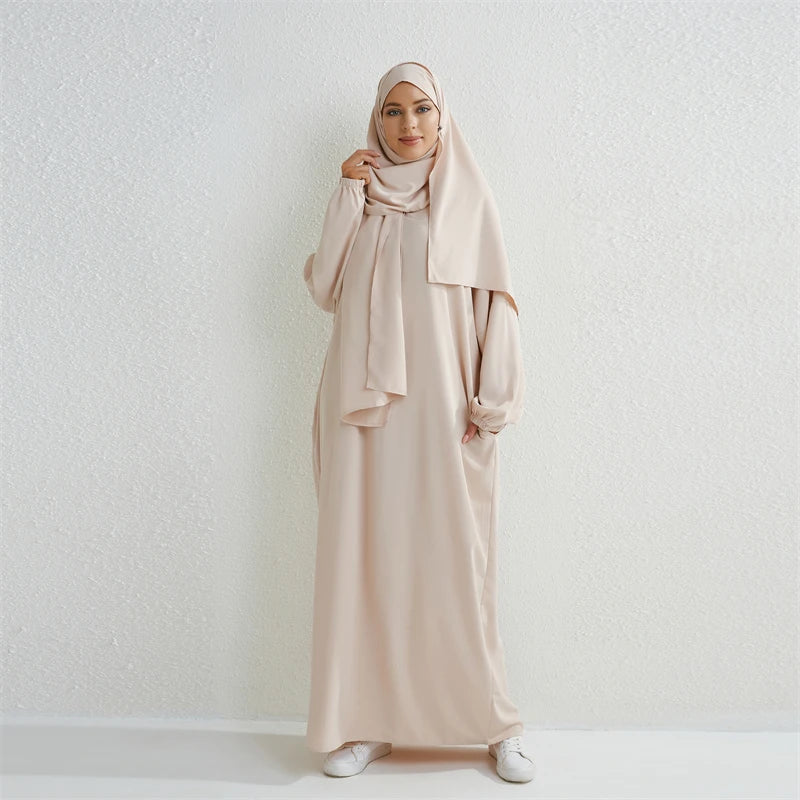 Muslim Abaya Prayer Dress Islamic Clothing Women.