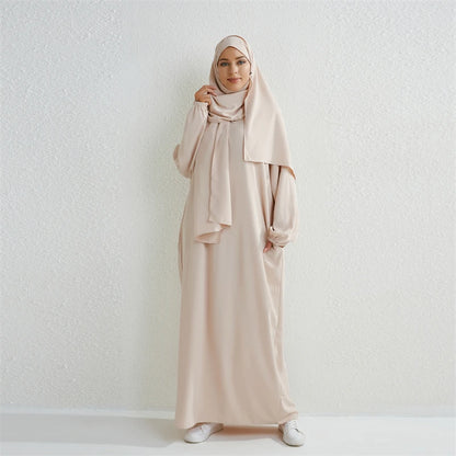 Muslim Abaya Prayer Dress Islamic Clothing Women.