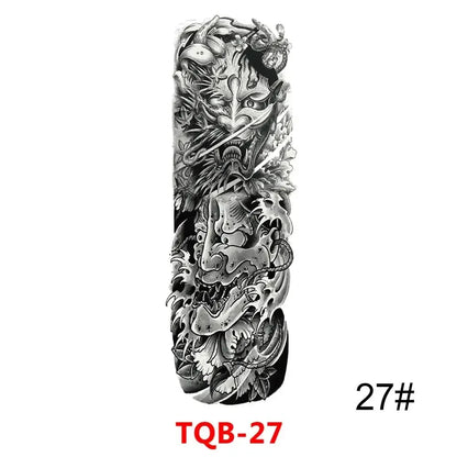16 Designs Full Arm Temporary Tattoo Sleeve Waterproof Tattoos For Cool Men Women Tattoos Stickers On The Body Art #272596