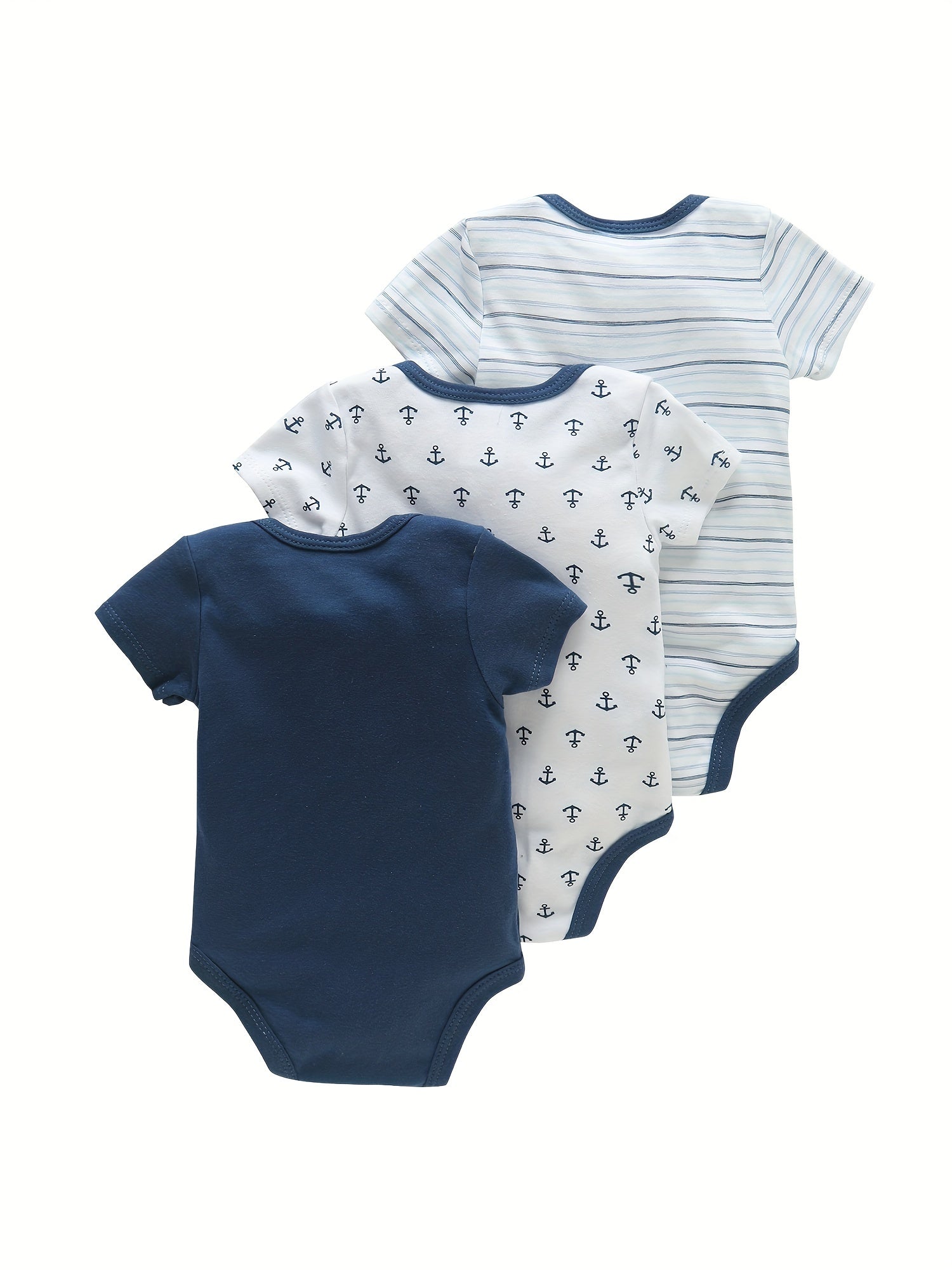 3PCS Infant Baby Nette Grafik einteilige Kleidung Für Jungen Und Mädchen, Neugeborenen Reine Baumwolle Sommer Strampler neugeborene kleidung.