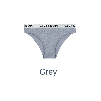 Jacquard Women's Panties Cotton Women'S Low Rise Underwear Students Solid Color Half Hip Classic Basic Female Briefs.