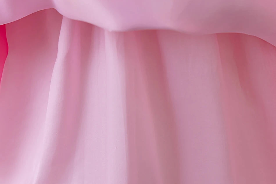 Elegantes, ärmelloses Tüll-Ballkleid für Kinder, Bühnenaufführungen, Hochzeiten, Weihnachten, Mädchenkleider, Mädchen-Prinzessin-Partykleider.