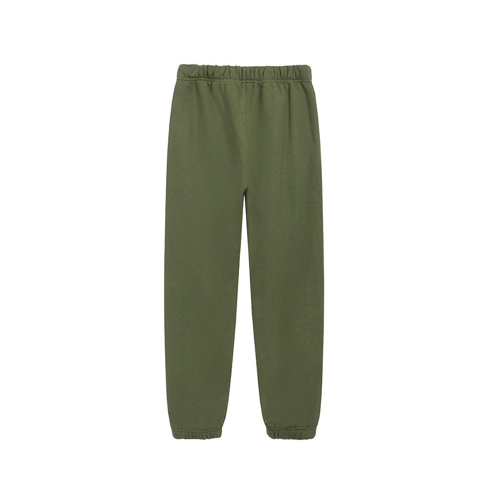 Fashion Streetwear Double Line Letter Print Sweatpant Top Quality Thick Fleece Drawstring Casual Pant Men Women Loose Sweatpants.