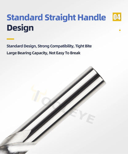 TOOLEYE Hartmetallbohrer Hartmetallbohrer Wolframstahl Spiralbohrer für Metallbearbeitung CNC-Drehmaschine Bohrwerkzeuge 1,0–20,0 mm