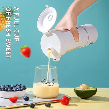 New Portable Juice Maker Blender for Shakes Smoothie 700ML Durable Juicer Steel Blades 2 In 1 Blender Bottle Smoothie Portable.