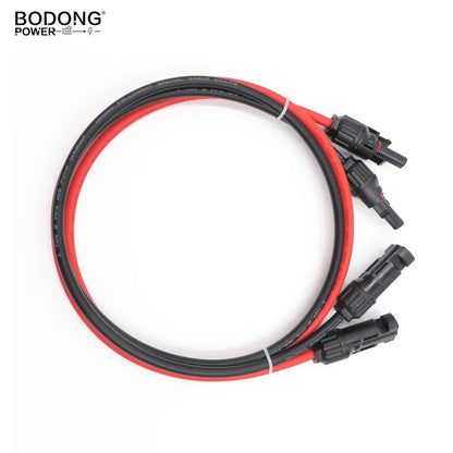 Solar Panel Cable Extension Copper Wire 4mm² 6mm² 2.5mm² 1.5mm² 12 10 14 16AWG 1 Pair PV Solar Cable Connectors Set Solar Wire.