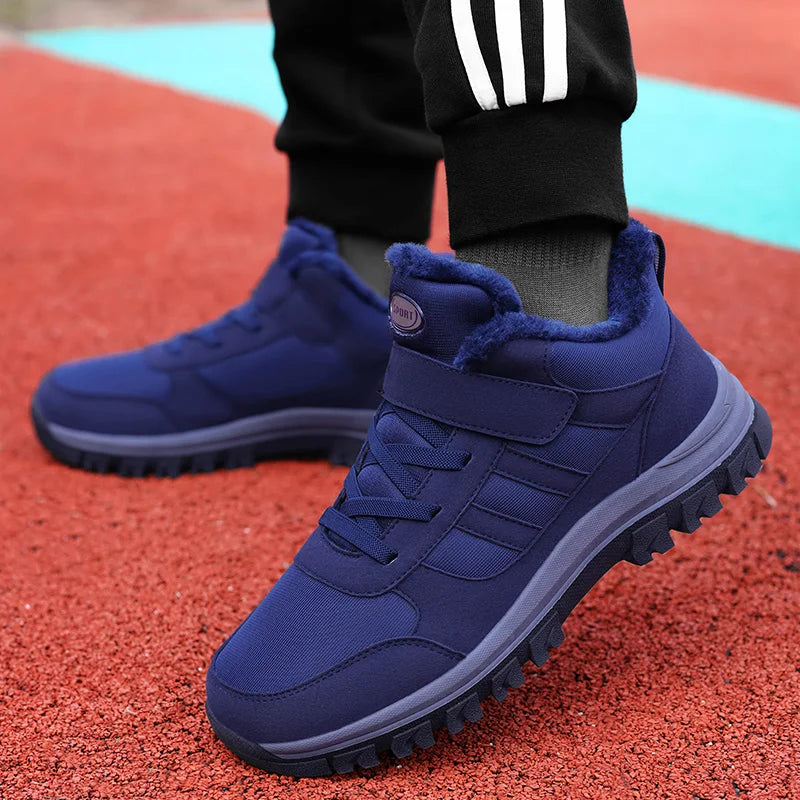 Ladies Snow Boots Warm Winter New Plush Thick Sole Casual Non-slip Comfort Shock-absorbing Unisex Outdoor Flat Walking Shoes.