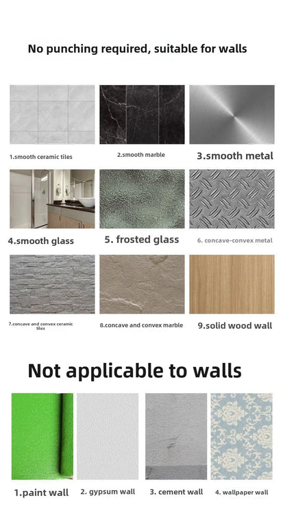 Badezimmerregale, schwarz, rostfrei, Wandmontage, nicht stanzbar, Aufbewahrungsregal, WC, Bad, Waschbecken, Wand-Badezimmerregale