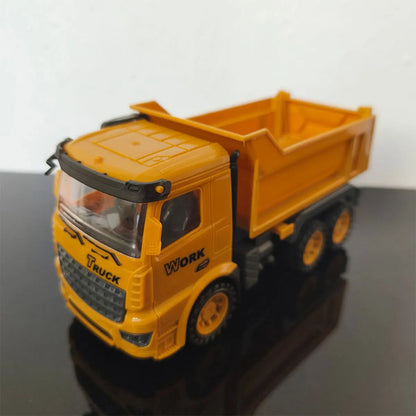 1 PCS Engineering Vehicle Toy for Children Inertial Model Play Plastic Car Kid Mixer Truck Crane Bulldozer Excavator Boy Gift.