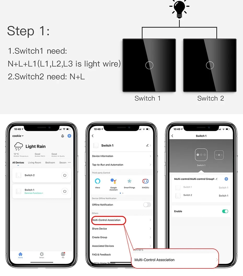 BSEED Wifi 1/2/3Gang Licht Schalter Touch Sensor Glas Schalter Tuya Smart Leben Alexa Control Plus EU Steckdosen Neutral Draht.