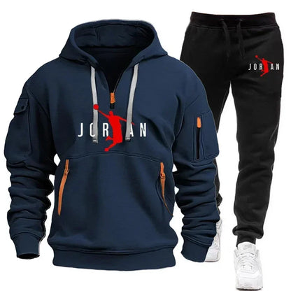 New trend men's sportswear tops and pants for autumn and winter 2025, fashionable, casual, jogging and outdoor sports.
