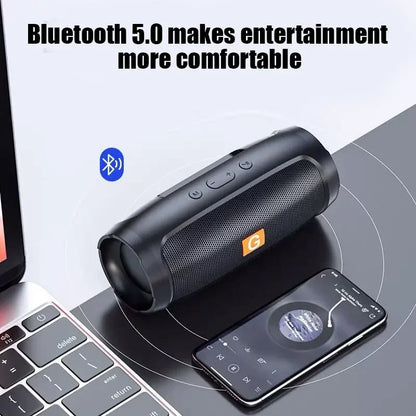 Portable Subwoofer Bluetooth Speakers Outdoor Stereo Surround Waterproof Loudspeaker Wireless Sound Box Support FM Radio TF Card.