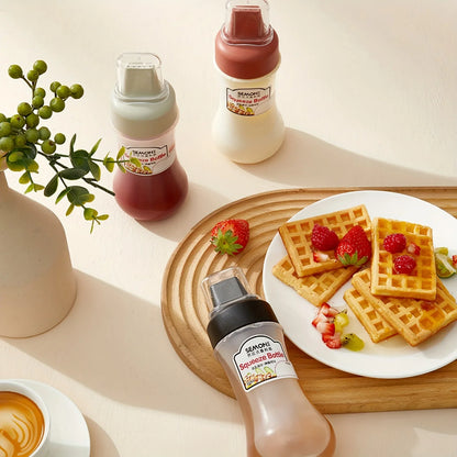 Condiment Squeeze Bottles 5 Hole Nozzles 350ml Sauce Squeeze Bottle,Ketchup Bottles Squeeze for Ketchup,Sauces,Syrup,BBQ,Kitchen.