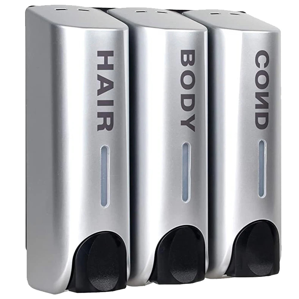 Dreifacher 350ml Duschbad-Shampoo-Spender Mehrzweck-Wand wasch spender mit großer Kapazität für Bad zubehör