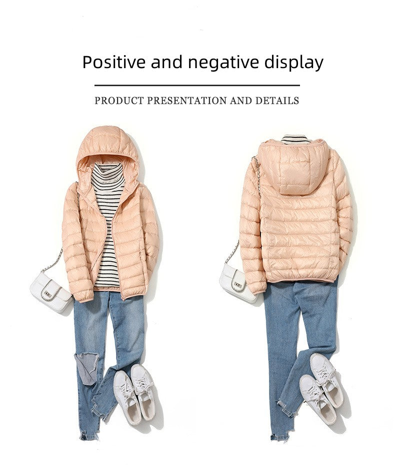 13 Farbe Neuankömmlinge Frauen Mode kurze ultraleichte dünne packbare Puffer Jacken weibliche süße Stil koreanische Daunen mäntel.