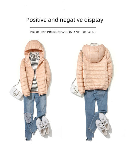 13 Farbe Neuankömmlinge Frauen Mode kurze ultraleichte dünne packbare Puffer Jacken weibliche süße Stil koreanische Daunen mäntel.