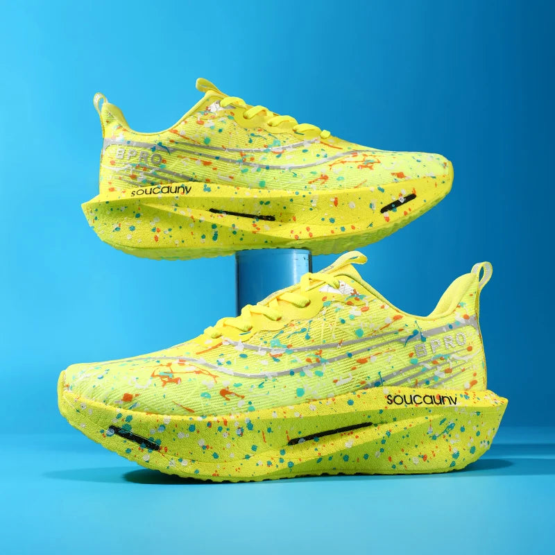 Supercritical E-TPU Marathon Running Shoes Men Women High-quality Road Jogging Shoes Light Comfy Sneakers Mesh Training Shoes