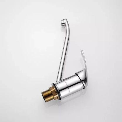 Faucets Kitchen Standing Faucet Bathroom Faucet Single Handle Basin Taps Hot & Cold Water Tap Chrome Plated Sink Faucets