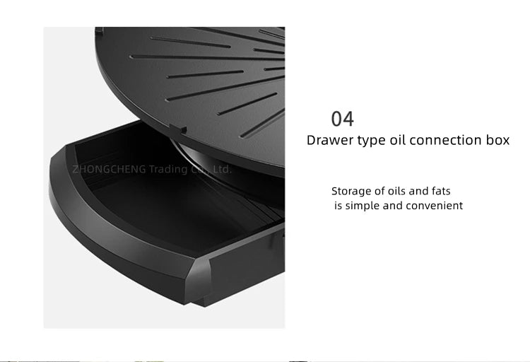 Household 220v 1390w Bbq Oven Indoor Electric Baking Tray Home Smoke-free Non-stick Barbecue Machine Automatically Rotating Baki