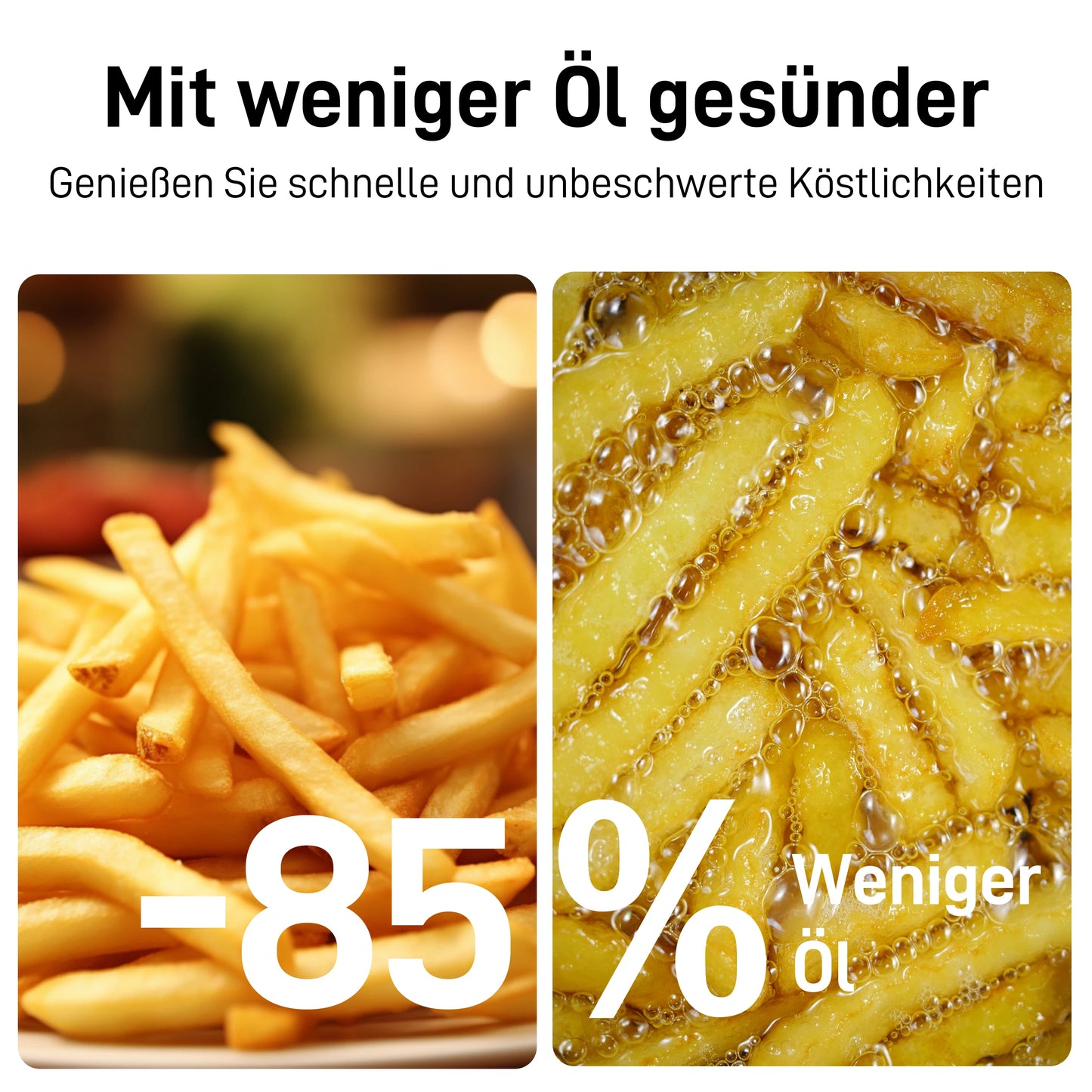 8.5L Multi Function air fryers Smart machine Viewing Window Electric Hot fryer Oilless Cooker with LED Touch Control,Family oven.