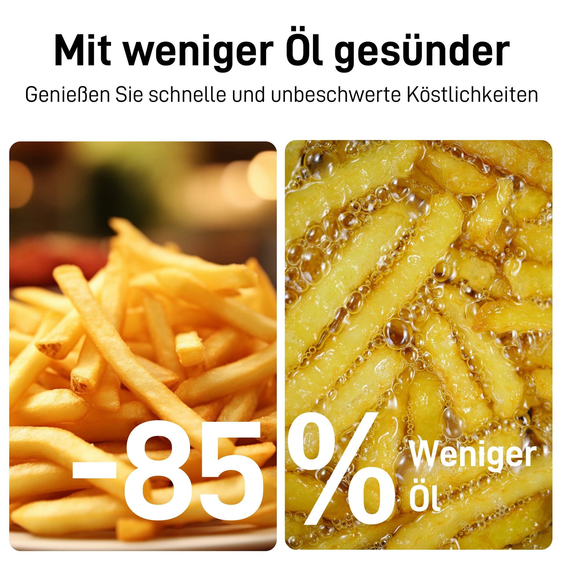 8.5L Multi Function air fryers Smart machine Viewing Window Electric Hot fryer Oilless Cooker with LED Touch Control,Family oven.