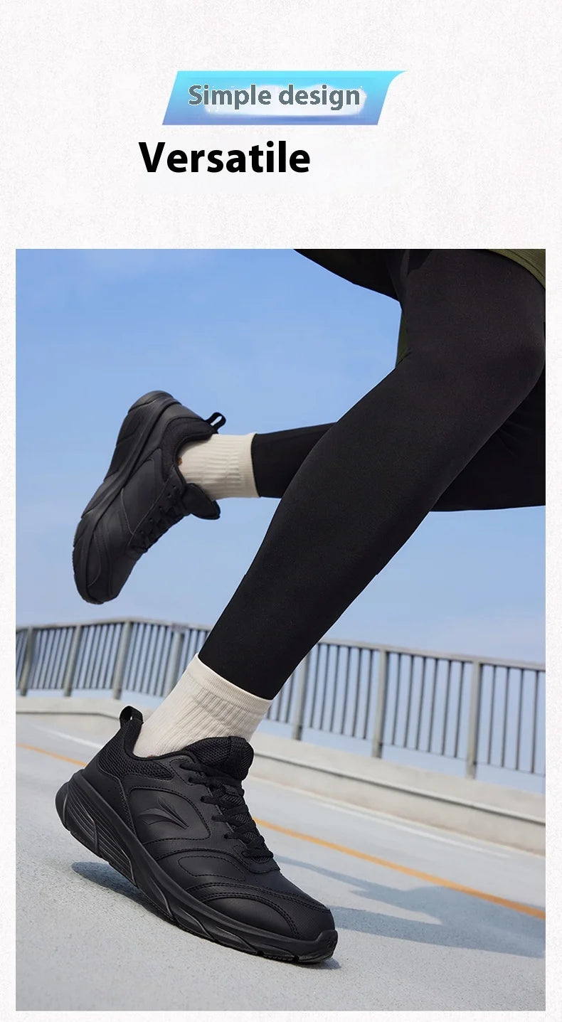 361 Degrees Men Running Shoes Lightweight Cushioning Leather Waterproof Casual Rebound Jogging Non-Slip Sneakers male 672432227.