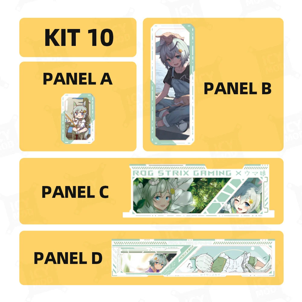 ASUS GX601 Case Lighting panel kit ARGB Laser Engraved Lighting Plate ROG Strix Helios Refit Custom PC MOD Gabinete Shroud